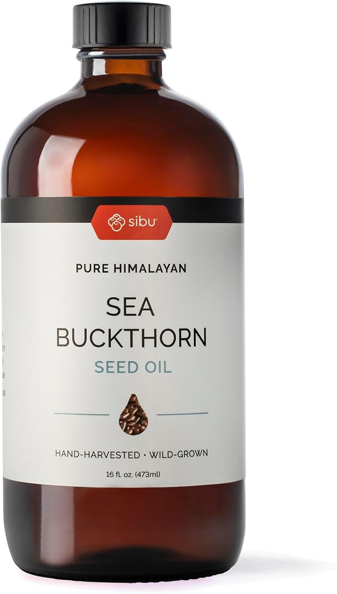sibu Premium Himalayan Sea Buckthorn Seed Oil, 16 oz