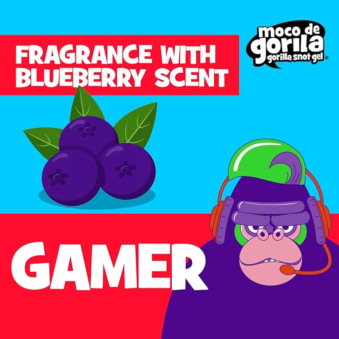 Moco de Gorila Gamer, Hair Styling Gel, Long-Lasting Hold, Reactivatable with Water, 3-Pack of 11.92 Oz Each, 3 Squeezable Bottles.