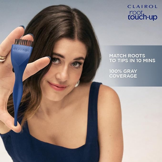 Clairol Root Touch-Up by Nice'n Easy Permanent Hair Dye, 6.5A Lightest Cool Brown Hair Color, Pack of 1
