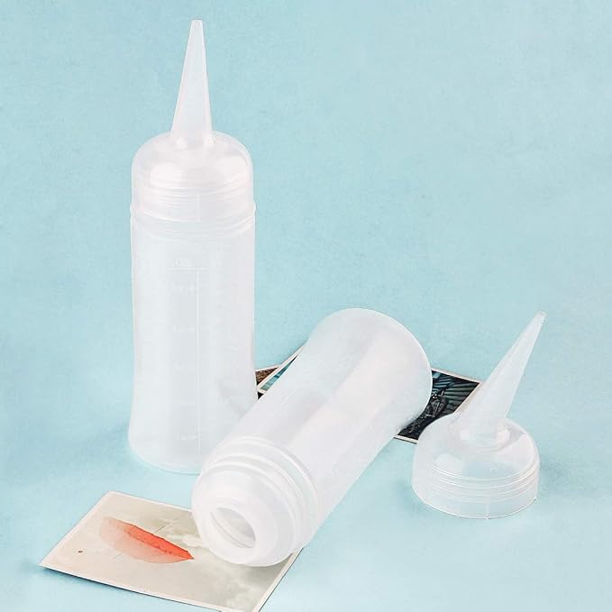 Driwe Applicator Bottles for Hair - 5oz Squeeze Bottle with Angle Tip - Pack of 2