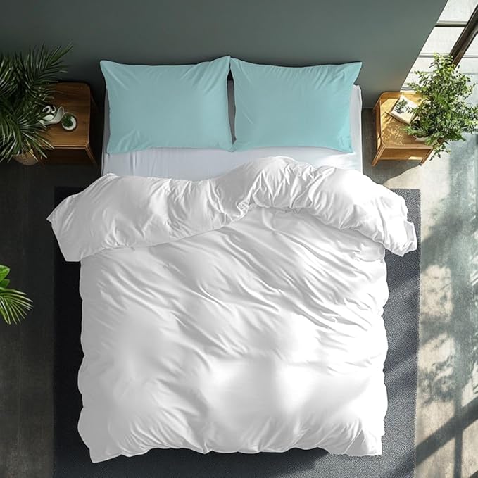 Silky Smooth Satin Zipper Bed Pillowcases Cooling,Anti-Frizz,and Gental on Skin Pack of 2 (Aqua Green, Standard (20x26))