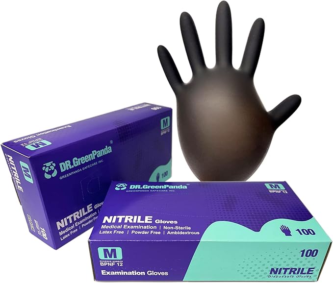 Nitrile Food Safe Disposable Exam Gloves Latex Free Powder Free Non-Sterile Cooking Cleaning 3 Mil