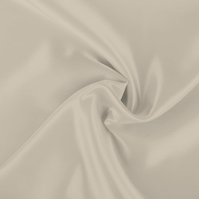 BLISSFORD Satin Pillowcase with Zipper, for Hair and Skin Care, Feels Soft and Cool Like a Silk Pillowcase, Satin Pillow Cases 2 Pack, Slik Pillow Cover, Ivory - Queen Size, Set of 2
