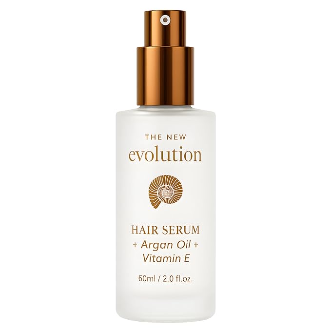HerStyler Hair Serum - Argan Oil, Vitamin E, and Aloe Vera for Repair, Anti-Frizz for All Hair Textures, Nourishing for Enhanced Shine, Non-Greasy, Suitable for Color Treated Hair