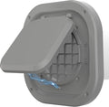 Dryer Vent Cover Outside 4 inch, Magnetic Door Design, Durable Airflow Vent with Lint Trap Screen, Thickened Material, 7 inch x 7 inch Size, Grey
