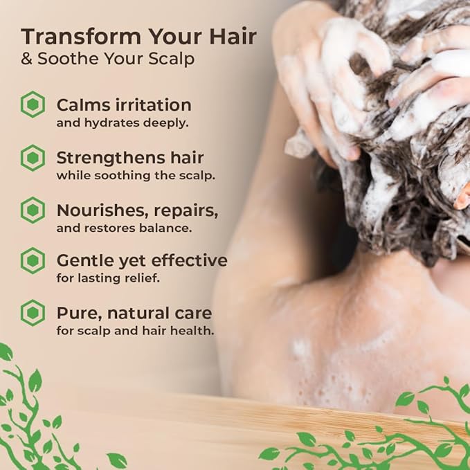 Eczema Psoriasis Anti-Dandruff & Seborrheic Dermatitis Shampoo Set for Dry, Itchy Scalp & Hair Treatment - For Men & Women
