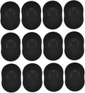 Pocket Palm Combs Soft Portable Shampoo Pocket Combs Massager Hair Brush Comb Black Scalp Massager Brush Comb 12 PCS