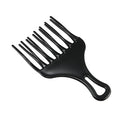 VOCOSTE Afro Hair Pick Comb Large, Plastic, Black - Curly Hair Styling Tool for Men & Women