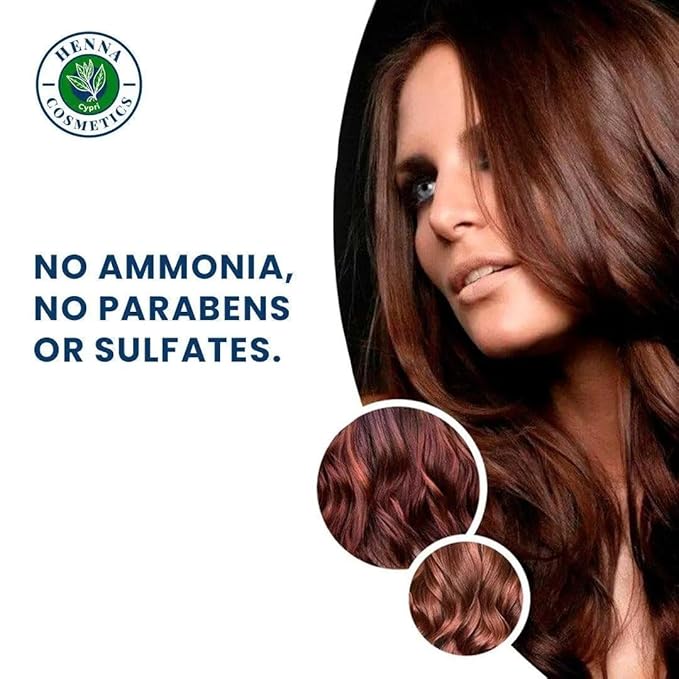 Natural Henna Hair Color Dye, 100% Pure Henna Powder for Hair Growth Organic (Auburn, 100 Gr + Free 50 Gr.)