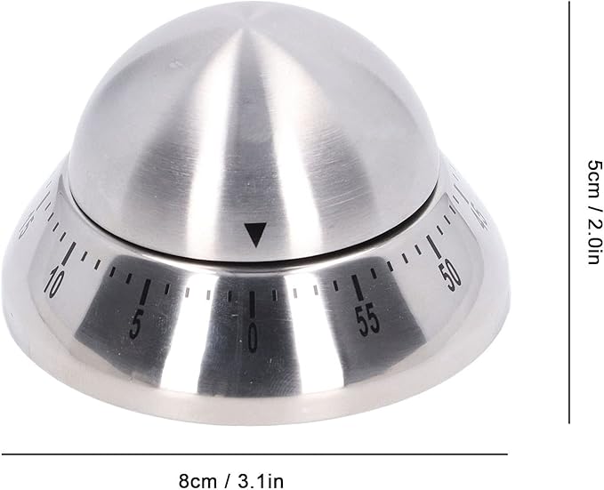 Cooking Timer Mechanical Waterproof Durable Corrosion Resistant Accurate Timing Reminder for Hair Color Processing,Kitchen Timer, Cooking, Baking, Kitchen Timer, Cooking Timer Mechanical Waterpr