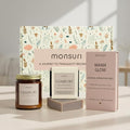 Pregnancy & Postpartum Gifts For Mom | 31 New Mom Affirmation Cards, Vanilla Candle & Oatmeal Soap. Ideal New Mom Care Package After Baby, Pregnancy Gifts for Expecting Mom, Baby Shower Gifts for Mom