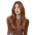 Moresoo Copper Brown Hair Extensions Clip ins Short Hair Full Head Copper Clip in Extensions Real Human Hair Remy for Women Straight Can Be Curled 14 inch 80g/5pcs