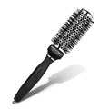 Silver Arch Round Brush for Blow Out (35mm) Professional Metal Round Hair Brush for Blow Drying Hair with Sectioning Pin, Salon Quality Honeycomb Design with Anti-Static Ionic Technology