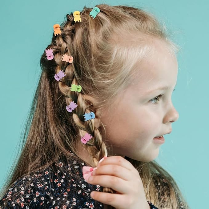 50 PCS Mini Hair Claw Clips， Bangs Strong Grip Multifunction Clamp Clips. (Macaron)