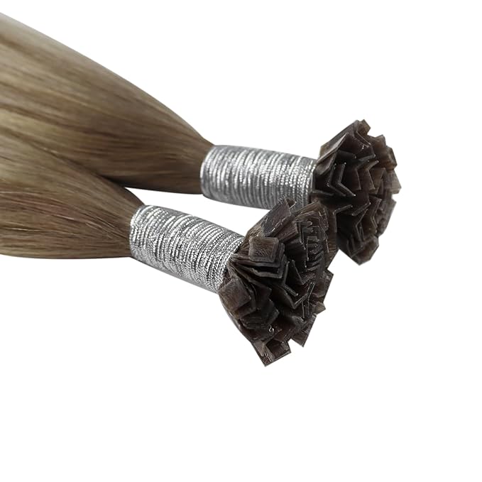 YoungSee K Tip Hair Extensions Real Human Hair Ombre Light Brown Balayage Blonde Ktip Real Hair Extensions Human Hair 24In 1G/S 50G