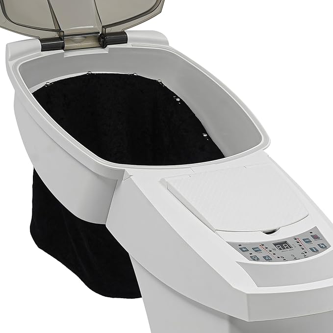 Hair Steamer, 7 Light Professional Standing Deep Conditioning Hair Steamer, Household Hair-Care Machine with Hair-Care Hood & 57.49 oz Water Tank for Salons Barbershops (White)