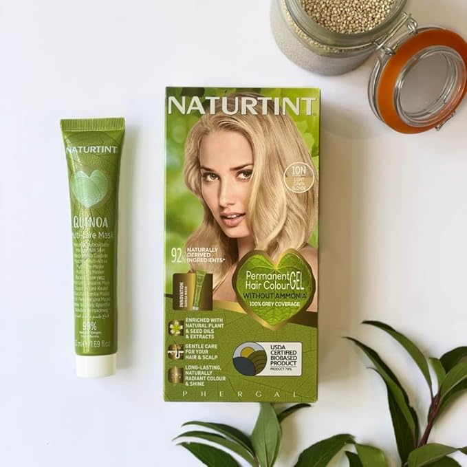 Naturtint 10N Light Dawn Blonde Permanent Hair Color (Pack of 1), Ammonia Free, Vegan, Cruelty Free, up to 100% Gray Coverage, Long Lasting Results (Packaging may vary)