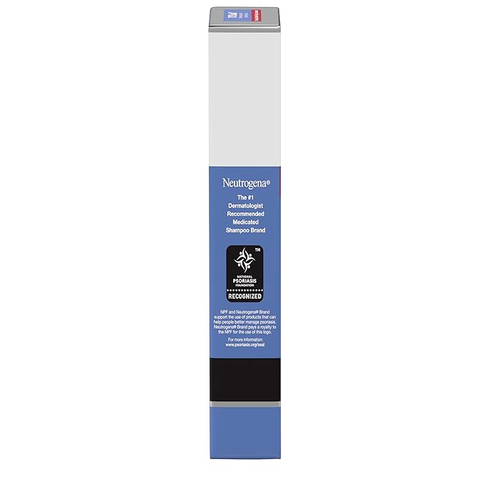 Neutrogena T/Sal Therapeutic Dandruff Shampoo, Scalp Build-Up Control, 3% Salicylic Acid, Scalp Psoriasis Treatment, Seborrheic Dermatitis Shampoo, Clears & Controls Flakes, Fragrance Free, 4.5 fl oz