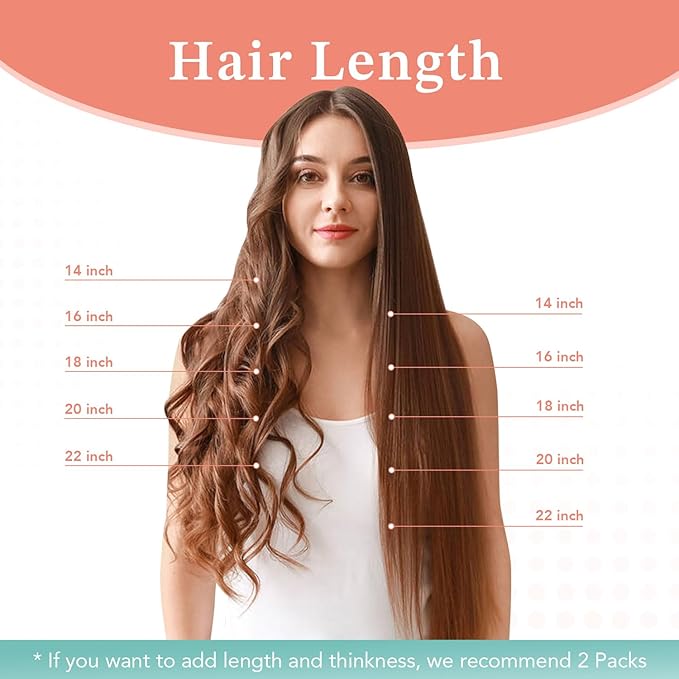XDhair Clip in Extensions Human Hair 22 Inch 160g 7pcs Chocolate Brown to Caramel Blond Clip in Hair Extensions Real Human Hair for Women #4p27/22 inch