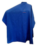 CHARLENE Professional Cutting Cape for Salon Hair Styling, Barber Haircut, Coloring, Skincare, Makeup (MU Logo, NAVY BLUE)