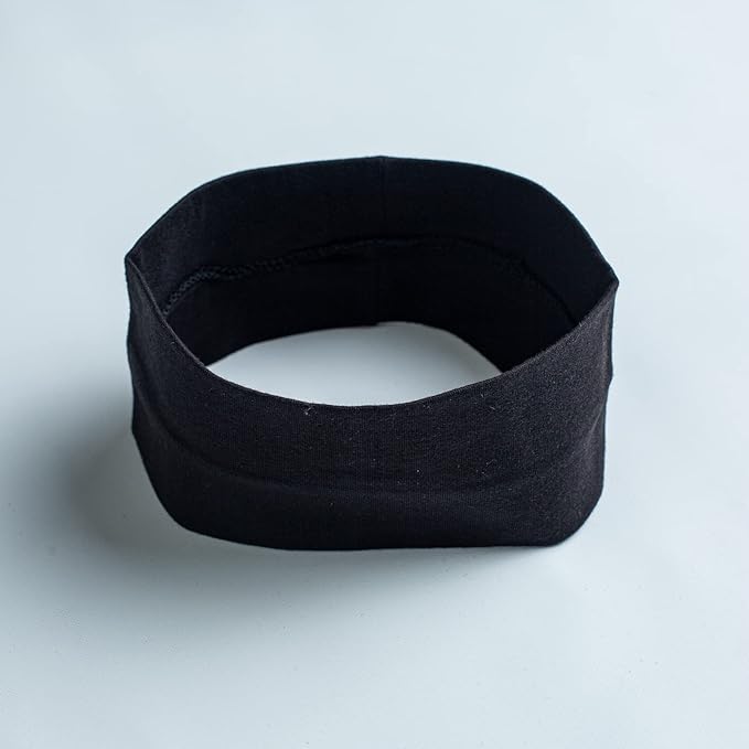 6 Pcs Black Headbands for Women Hair Cotton Headband Non-slip Stretchy Elastic Head Wrap Holder Hair Accessories