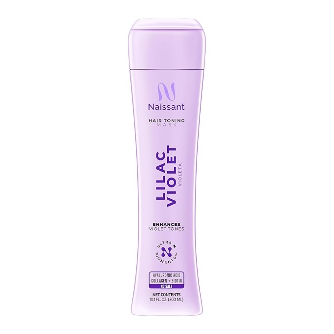 naissant Lilac Violet Hair Toning Mask | Ultra High-Purity Pigments | Color Depositing Violet Tone | Hyaluronic Acid, Collagen & Biotin | Paraben, Ammonia & Sulfate Free | 10.1 Fl. Oz