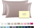 Silk Pillowcase for Hair and Skin,Soft,Breathable and Sliky 100% Standard Size Pillow Cases Set of 2,Both Sides Natural Mulberry Silk Pillowcases with Hidden Zipper(Standard Size 20"X 26",2pcs)