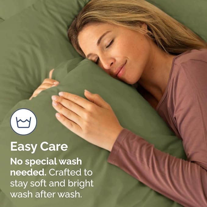 King Pillow Cases Set of 4 - Ultra Soft Hotel Quality Pillowcase Covers - Comfy, Cozy & Wrinkle Free - Shrinkage, Stain & Fade Resistant - Machine Washable Pillow Protectors - 4 Piece Set - Sage Green