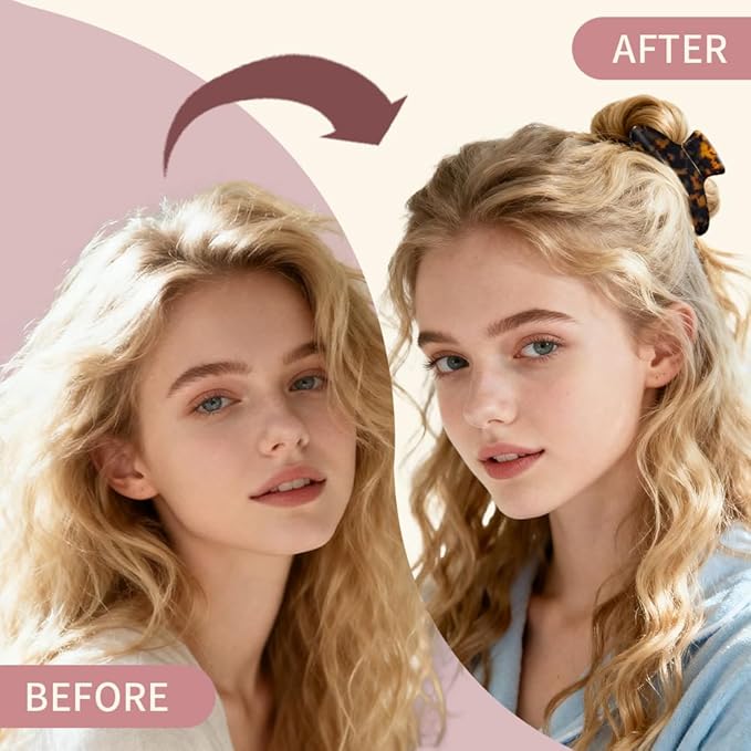 French Hair Claw Clips for Women Grils,4 Inch Strong Hold No Slip Grip Accessories Acetate Material,Not Easily Damaged,Thick or Thin Hair (Tortoiseshell)