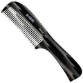 Kent 10T Graphite Large Detangler Comb, Handmade Wide Tooth Comb for Curly and Thick Hair, Detangling Combs For Wet and Dry Hair, Saw-Cut and Hand Polished Handmade in England