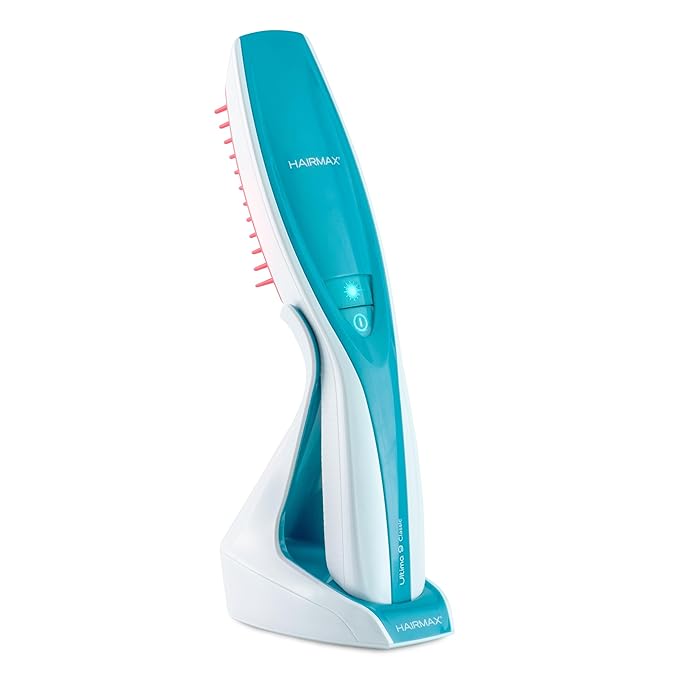 Hairmax Ultima 9 Classic LaserComb -(FDA Cleared) Laser Hair Regrowth Treatment Device for Men & Women - Reverses Thinning Hair Loss - Red Light Therapy to Stimulate Hair Growth - Cordless Design