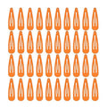 2 Inch Orange Hair Clips Barrettes Metal Snap Clips for Women Durable Water Drop Ideal Hair Accessories for Hairdressing Wedding and Everyday Use 20 pcs
