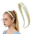 Acetate Hairbands for Women - Non-Slip Thin Headbands with Teeth, Eyewear-Friendly Design, 90s Retro Hair Accessories, No Pressure & No Headache Sunglasses Headband (Beige)