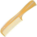 Giorgio G37 Large Coarse Detangling Comb, Wide Teeth for Long Thick Curly Wavy Hair. For Wet and Dry Hair Handmade Rake Comb Saw-Cut and Hand Polished Imitation Horn