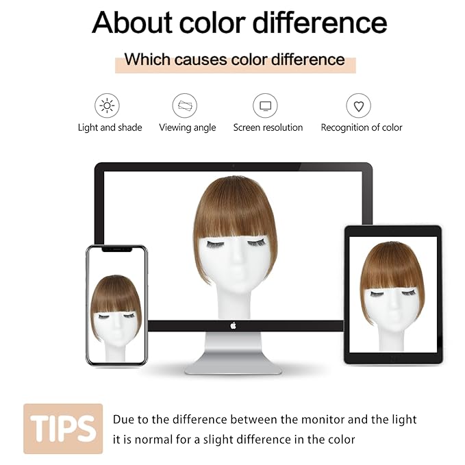 Light Brown Clip In Bangs Real Human Hair French Bangs For Women Clips Thick Bangs Fringe With Temples Hairpieces Curved Bangs For Daily Wear