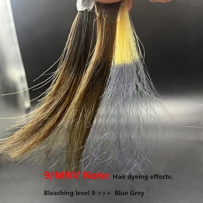 PureStyle 100ml Professional Permanent Hair Color Dye Cream Ammonia Free, Long Lasting Ash Blue Grey Color, 100% Gray Coverage, Natural Shine, For All Hair Types Easy At Home Application