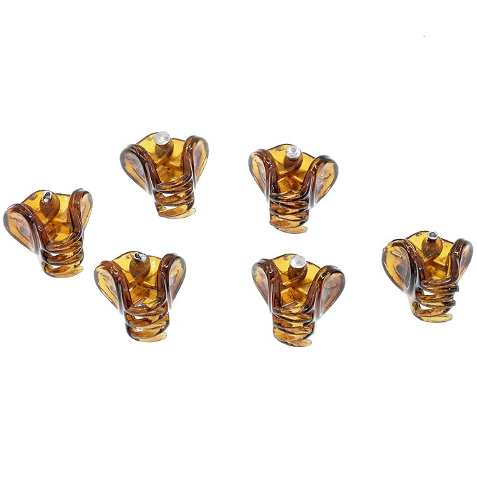 Camila Paris AD115/6 French Hair Clip for Women, Set of 6 Extra Small Girls Hair Claw Clips Jaw Fashion Durable Styling Hair Accessories for Women, Strong Hold No Slip Grip, Made in France