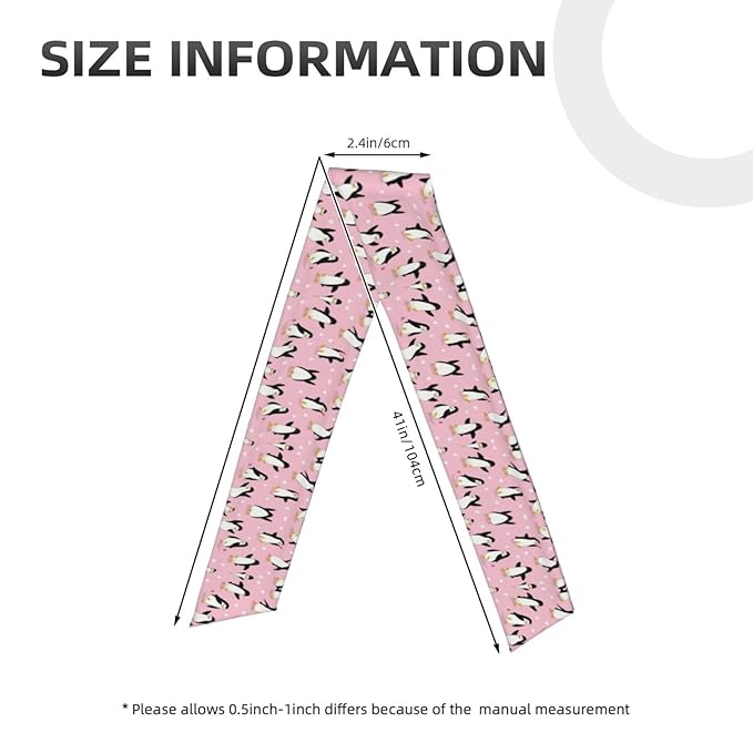 Boys Girls Sports Sweat Band, Boho Style Elastic Head Ribbon for Running Fitness Spa, Beauty Skinny Cute Cartoon Penguin And Heart Pink Headwear Hand Decor