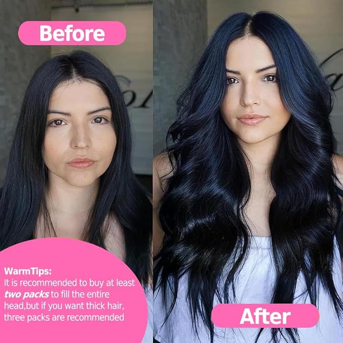 Balayage Clip in Hair Extensions Real Human Hair Straight Remy Human Hair Clip ins for Women, Natural Soft Human Hair, 8Pcs 120g, 26inch #1B/6/1B Balayage Natural Black to Chestnut Brown