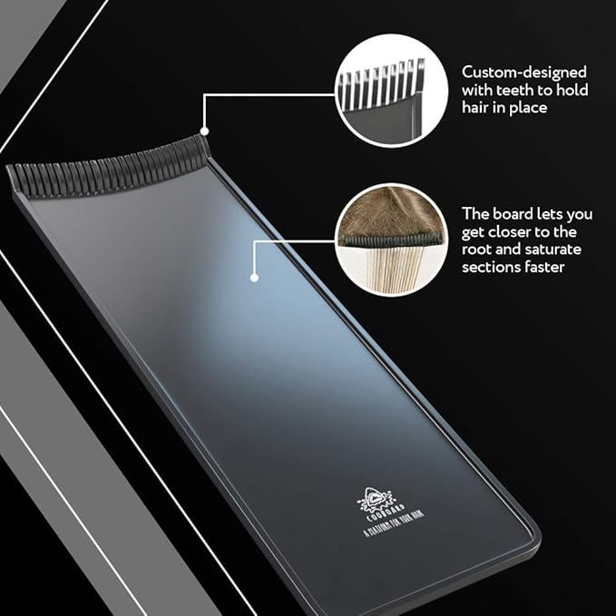 Authentic Cooboard Balayage Board with Teeth | Original Highlighting Paddle from The Maker of Cooboard Hair Highlighting Kit | Easy to Clean, Sturdy, Lightweight (Cooboard Blue)