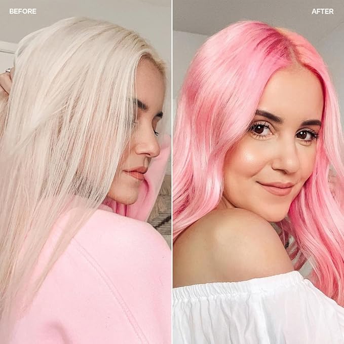 Overtone Daily Color Depositing Conditioner, Pastel Pink, 4.5oz, Hydrating, Damage-Free Temporary Hair Color for All Hair Types with Shea Butter & Coconut Oil, Vegan & Cruelty-Free