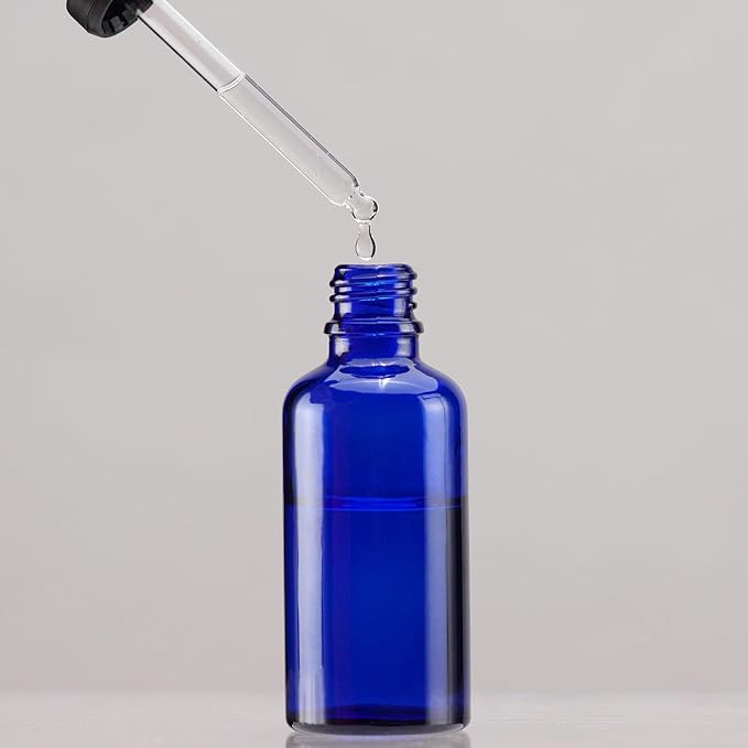 YIZHAO Black Glass Dropper Bottle 4oz, Tincture Bottles with Glass Dropper, for Essential Oils, Aromatherapy, Cosmetic, Laboratory, Pharmacy, Liquids, Travel –4 Pcs