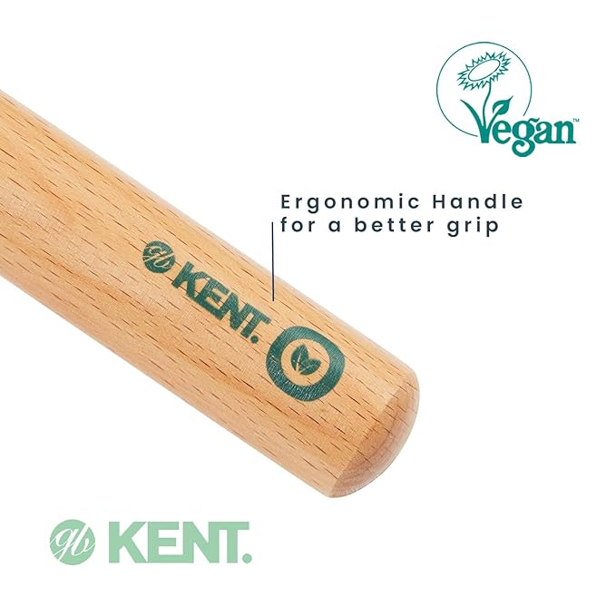 Kent V03 Vegan Boar Bristle Hair Brush, Eco Friendly Round Brush for Blow Outs and Creating Curls, Adding Volume and Root Lift (60mm)