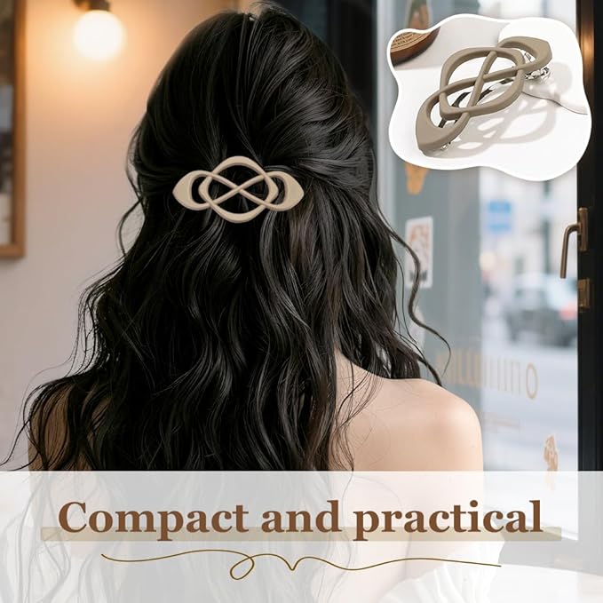 4 Pack Vintage French Barrette Hair Clips, 2026 New Hair Clip Accessories for Women, Strong Hold No Slip Styling (Style A)
