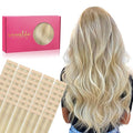 WENNALIFE Tape in Hair Extensions Human Hair, Remy Hair Extensions Straight Human Hair Tape in Extensions Skin Weft Tape Extensions