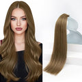 Sunny Hair Tape in Hair Extensions Real Human Hair Invisible Remy Hair Extensions Tape ins for Women Light Brown 16 inch 20Pcs