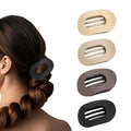 Flat Hair Claw Clips for Women,Matte Medium Hair Clips for Thick & Thin Hair- Comfortable Everyday Use for Office, Yoga, Party & Casual Styling (4PCS C)