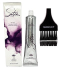 Practice SIeekshop Brush + 𝐒𝐚tin Hair Color, D𝐞v𝐞𝐥o𝐩𝐥us Ultra Vivid Fashion Colors, (NEWEST 2024-2025 VERSION) ALOE VERA BASE Low Ammonia Cream Haircolor Dye (5R - Light Brown Auburn)