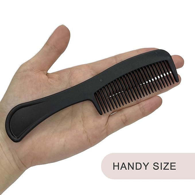 Bulk Hair Combs, Combs Individually Wrapped, Hair Combs in Bulk for Women, Kids, Hotel, Airbnb, Shelter, Homeless, Charity, and Church (Black) (5.9 inches, 150, Count)