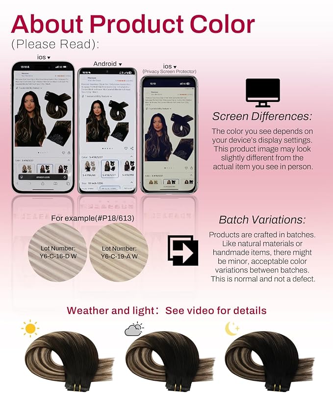 Moresoo Seamless Clip in Hair Extensions Human Hair Balayage Remy Straight PU Weft Human Hair Clip in Extensions Full Head Ombre Black to Brown with Caramel Blonde 7pcs/120g 14inch